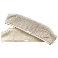 [국내브랜드] 피그로니 오가닉 앞침받이 무형광 양면 아기띠 앞보기침받이, 크림베이지