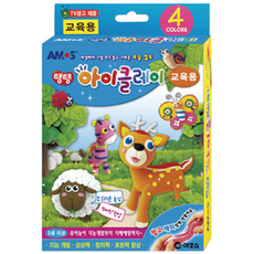 아모스 탱탱 아이클레이 10g 4색 2개입, 4개, 4색혼합