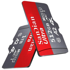 SanDian 마이크로 SD 메모리 카드 512GB 1TB 2TB 빠른, 1개