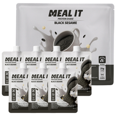 밀잇 식단관리 포켓형 단백질 쉐이크 흑임자맛, 1세트, 280g