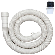 세탁기 배수호스 연장 통돌이 삼성 LG 호환 1.5M, 1개, 화이트 1.5M + 커넥터