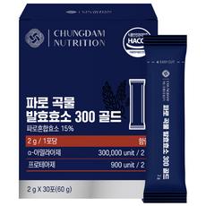 ChungdamNutrition Paro 穀物發酵酵素 300 黃金版, 1個, 30冊
