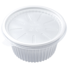 EL 일회용 PP 국용기 105파이 주름무늬 중 백색 1 000개 세트 합포장, 1세트, 1000개