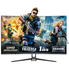 32인치 4K 울트라 와이드 1800R 커브드/ 평면 모니터 게이밍 모니터 QHD 180Hz UHD 160Hz UHD 60Hz 평면 모니터, 4K 160Hz 곡면, 81cm