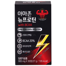 아마존 뉴프로틴 1개월분(30정) 류신 산양유 단백질 bcaa 알약 아미노산 아르기닌 마카 흑마늘, 3개, 30정