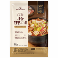 [임박할인 26년 4월 10일] 600g x 3팩 앵거스박 든든한 한상차림 차돌된장찌개, 3개