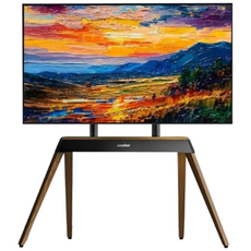 UNHO 특대형 TV 스탠드 이젤형 티비 거치대 40-86인치 삼성 LG 일반브랜드 호환, 나무+철제, 1개