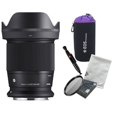 [포토리뷰이벤트] 시그마 C 16mm F1.4 DC DN 캐논 RF용 + (MECO MC필터+방수파우치+렌즈 클리닝펜+포켓융) _WJK