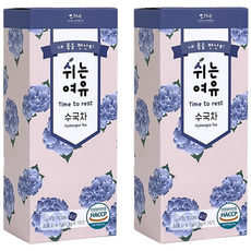 다예 쉬는여유 수국차 15티, 2개, 15개입