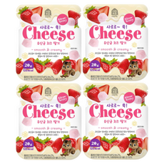 홈앤키즈 사르르쏙 유산균 치즈 딸기, 20g, 4개, 치즈딸기맛