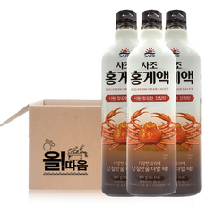사조 홍게액900g, 900ml, 3개