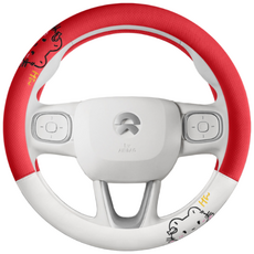 LIG 스마일 캣츠 사계절 오염 스크레치 노화 방지 핸들커버, 레드