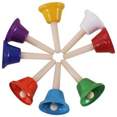 모가비 8음 핸드벨 세트 MOG-174, 1세트, 8색