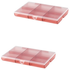Ants 彩色透視分離式珠寶收納盒, 2個