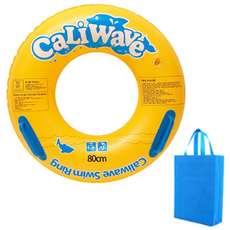 캘리웨이브 물놀이 튜브 + 전용 수납 가방 세트 60cm 80cm 100cm 120cm 성인 유아 어린이 아동 소형 대형 튜브, 80cn, 1세트