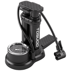 토스오드 200PSI 초고속 자전거 펌프 자동차 농구 발펌프, 1개, 블랙