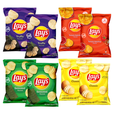 레이즈 미니 감자칩 50g 4종세트 트러플50g 2개+클래식42.5g 2개+씨위드50g 2개+토마토 케찹맛50g 2개 간식 캠핑 MJKOREA