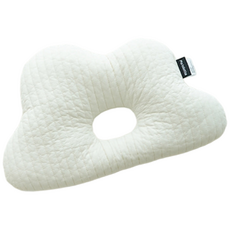 Ma lolotte 絎縫刺繡雲朵造型枕, 象牙白