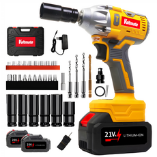 [국내발송] VoltMate 독일 21V 다용도 전동렌치 350N 4.0Ah 고출력무선임팩트드릴 무단변속 전문 전동렌치 임팩트드릴 해머전동드릴 배터리2개 세트, 본체+2개 배터리
