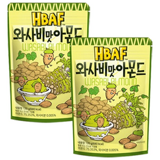 HBAF 바프 와사비맛아몬드, 40g, 2개