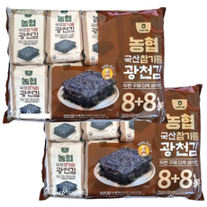 농협식품 참기름 광천김, 4g, 32개