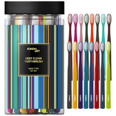 쿤달 딥 클린 항균 이중 미세모 탄력 칫솔, 16개입, 1세트