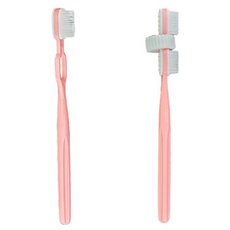 寵物自動張嘴矽膠牙刷 雙頭+單頭組合 172mm