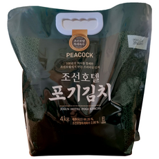 peacock 조선호텔 포기김치 냉장, 4kg, 1개