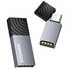 Essager USB 2.0 C타입 마이크로 SD 카드리더기, 1개