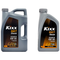 킥스 Kixx GX7 Diesel C2C3 5W30 6L+1L SET, 7L, 1개