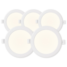 라인라이팅 LED 4인치 다운라이트 10W (벌레유입방지/방습), 5개, 주백색
