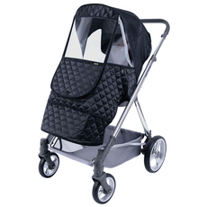 오맘 디럭스 유모차 방한커버, 블랙, 1개