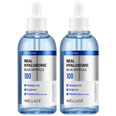 웰라쥬 리얼 히알루로닉 블루 앰플, 100ml, 2개