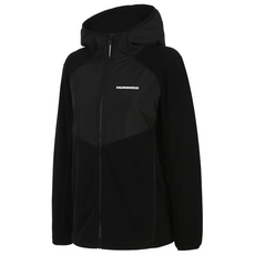 로켓그로스_험머 여성 H2 로고 링클프리 플리스 후드 자켓 블랙