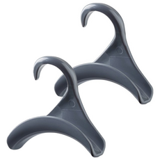 w.able 衣櫃用高級型圍巾架, 01 灰色, 2個