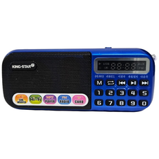 킹스타 효도라디오 B-898E 듣고 또 듣는 인기가요1007곡 세트 전용충전기 포함, 블루, B898e + 인기가요1007곡