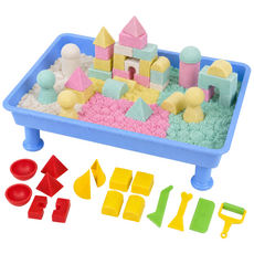 촉촉이 모래놀이 세트, 1세트, 1kg, 컬러가베