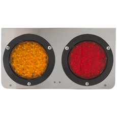 삼항LED 12-24V겸용 화물차용 LED 테일램프 2구 데루등 후미등 미등 브레이크등 깜빡이등, S25, 1개