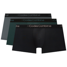 코데즈컴바인이너웨어 베이직 컬러 로고 드로즈 3PACK (BK GY DGR)