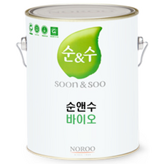 노루페인트 친환경 곰팡이방지 순앤수 바이오 4L 무광, 그레이1, 1개