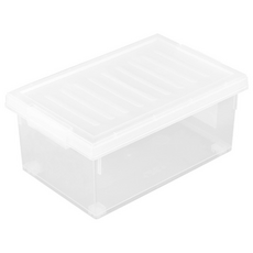 창신리빙 시스템리빙박스 18L 화이트 300 x 460 x 190, 1개