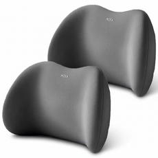 (1 + 1) 매일채움 메모리폼 차량용 쿠션, 2개, 그레이