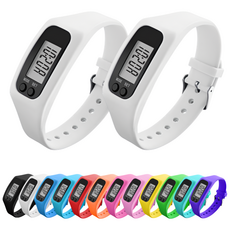 브레베네 만보기 손목시계, 2개, 화이트1+화이트1