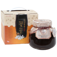 [꽃꿀100%] 밤꿀단지 1.0kg (일벌이 꽃에서만 얻어온 꽃꿀100%) 설악산밀봉원/설악산허니팜, 1kg, 1개
