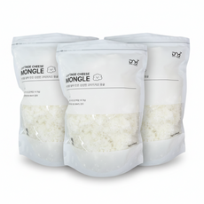 디엔와이푸드 코티지치즈 몽글 대용량, 1kg, 3개