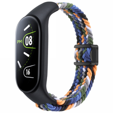 SujuNex 샤오미 미밴드 3/4/5/6/7 전용 우븐 스트랩 - Mi Band 3/4/5/6/7 Compatible Woven Strap, 17# 데님, 1개