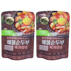 풀무원 해물순두부찌개양념 2개