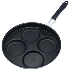 공판다 4구 에그팬 계란팬 멀티팬 김치전 핫케익 후라이팬 28cm 림테이블, 1. 지름 28cm, 1개