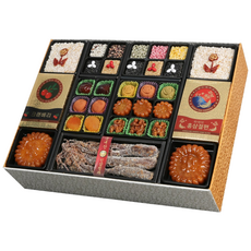 수담한과 비단함1호 연 2단구성 한과 선물 세트, 1세트, 2kg