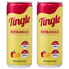 Tingle 레몬애사비소다, 250ml, 30개